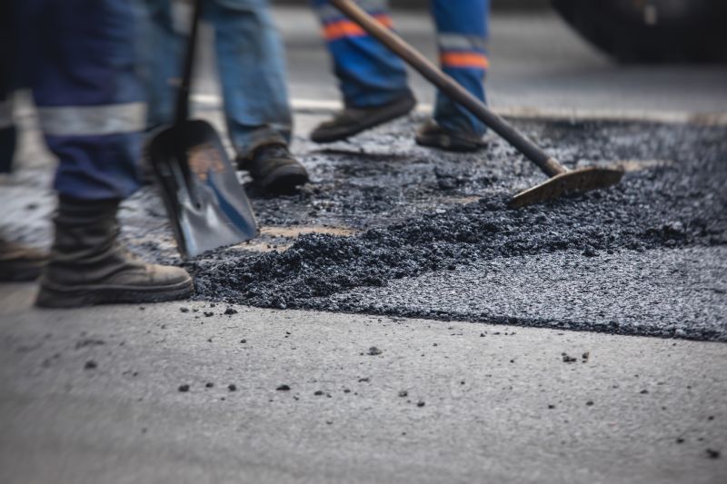 Stamped Asphalt Installation