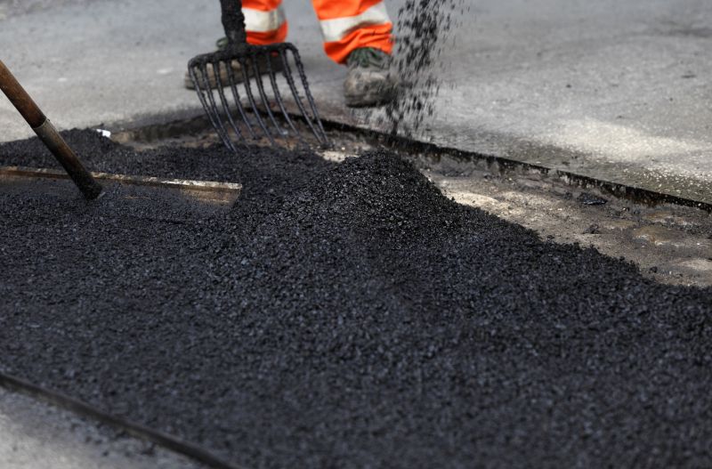 Stamped Asphalt Installation